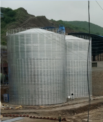 乌苏粮食钢板仓的安装全过程不用热焊接