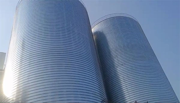 乌苏2座混凝土高架卷板仓